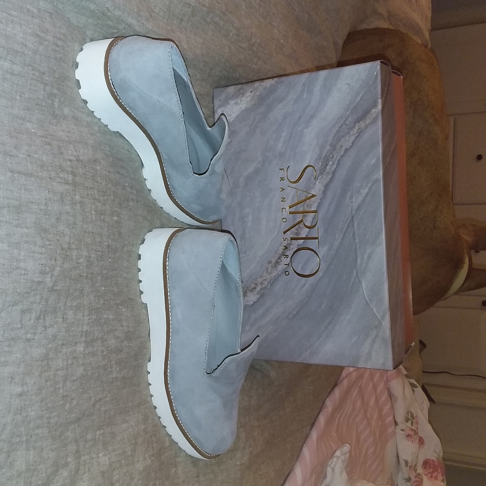 Franco Sarto -Jaxton grey suede loafer size 6
